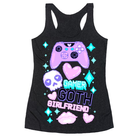Gamer Goth Girlfriend Racerback Tank Top