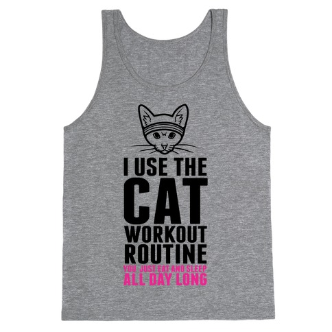 cat workout shirt