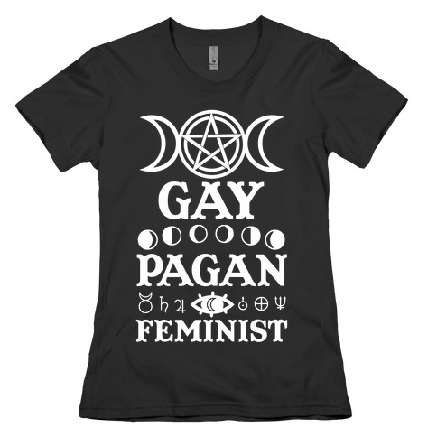 Gay Pagan Feminist Womens T-Shirt