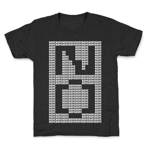 Nope Ascii Art Kids T-Shirt