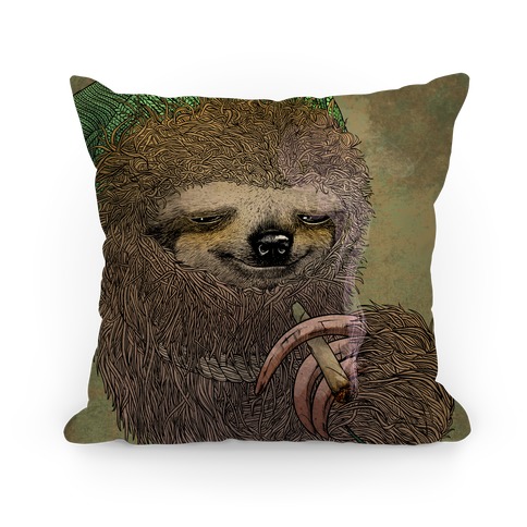 Stoner Sloth Pillow