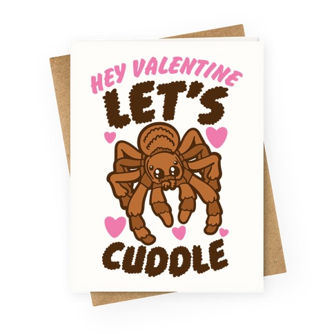 Hey Valentine Let's Cuddle Greeting Card