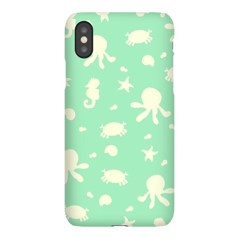 Sea Creature Pattern (Mint) Phone Cases | LookHUMAN