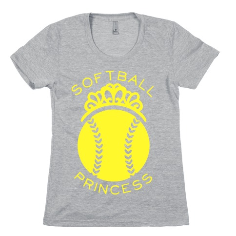 Softball Princess Womens T-Shirt