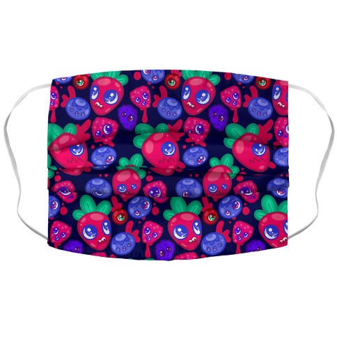 Berry Scary Accordion Face Mask