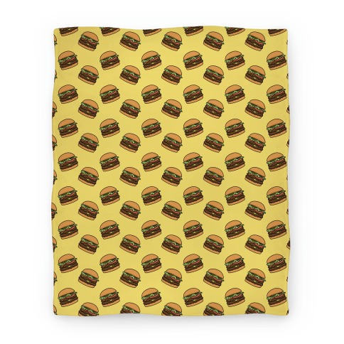 Double Cheeseburger Pattern Blanket