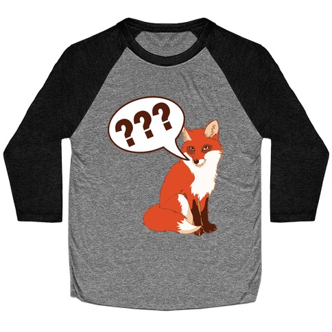 What Does The Fox Say Baseball Tee