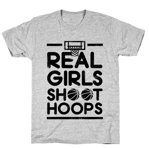 Real Girls Shoot Hoops (Vintage) T-Shirt