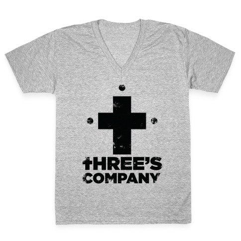 Three's Company V-Neck Tee Shirt
