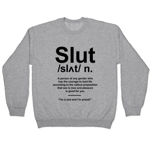 Slut Definition Pullover