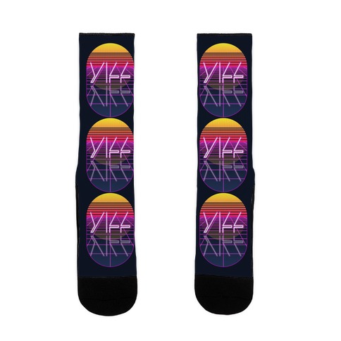 Synthwave Yiff Sock