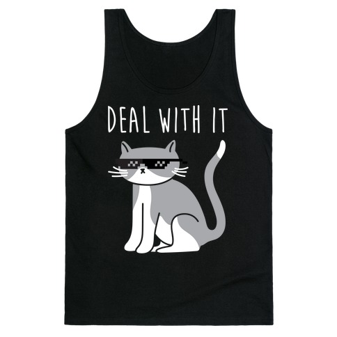 Deal With It Cat Tank Top