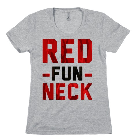 Red Fun Neck Womens T-Shirt
