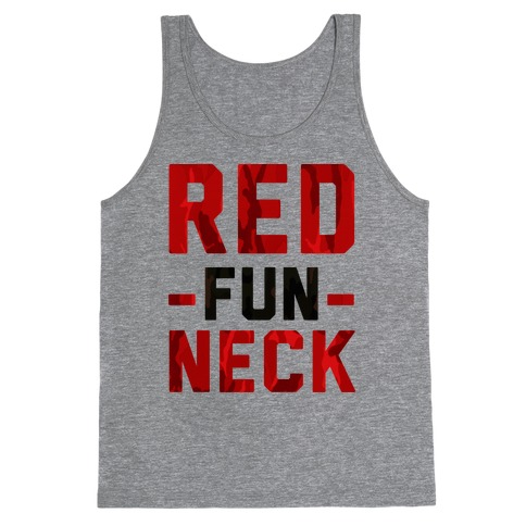 Red Fun Neck Tank Top