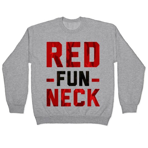 Red Fun Neck Pullover