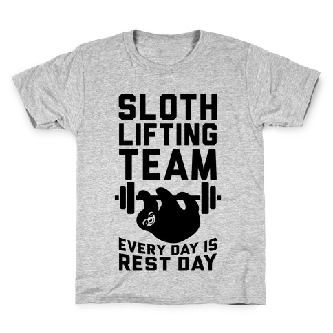 Sloth Lifting Team Kids T-Shirt