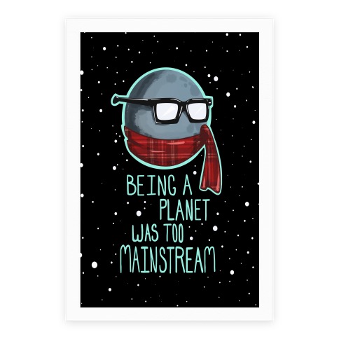 Hipster Pluto Poster