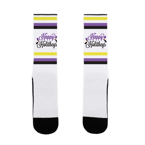 Happy Holitheys! Non-binary Holiday Sock