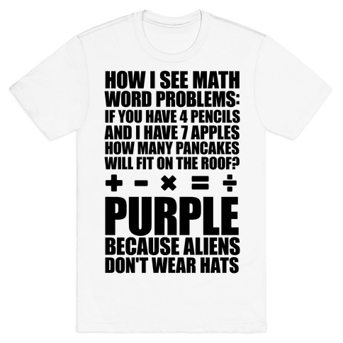 How I See Math Word Problems T-Shirt