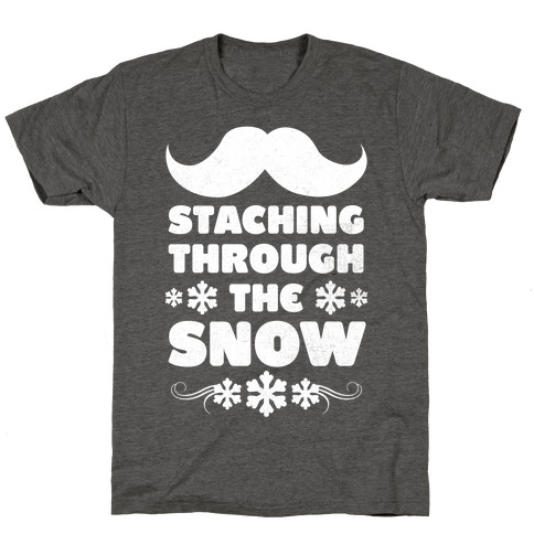 Staching Through the Snow (White Ink) T-Shirt
