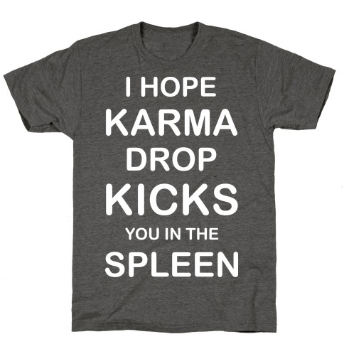 I Hope Karma Dropkicks You in the Spleen T-Shirt