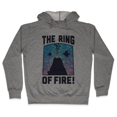 The Ring of Fire (V-Neck) Hooded Sweatshirt