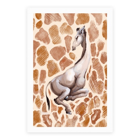 Spot Melt Giraffee Poster