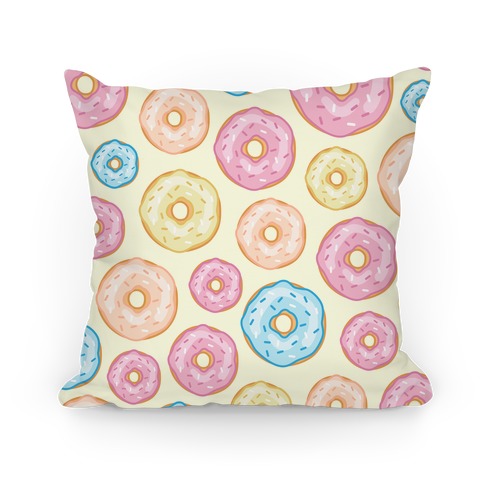Donut Pattern Pillow