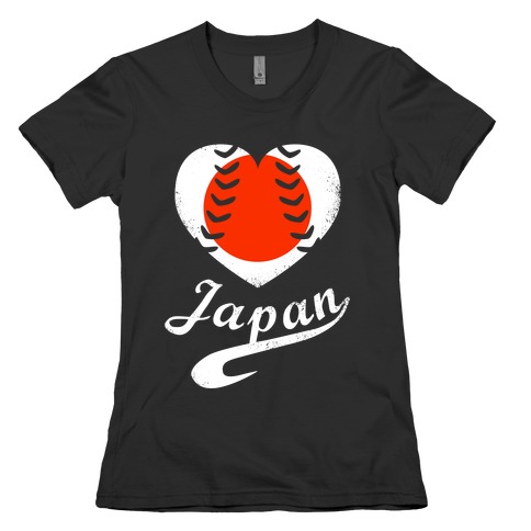 Japan Baseball Love Womens T-Shirt