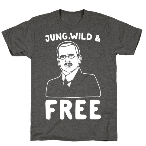 Jung Wild & Free Parody White Print T-Shirt
