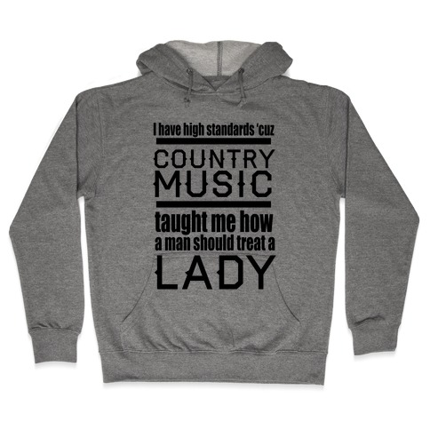 Country Music Taught Me Hooded Sweatshirt