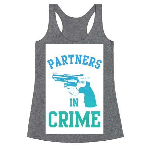 Partners in Crime (Blue) Racerback Tank Top