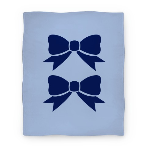 Blue Bows Blanket