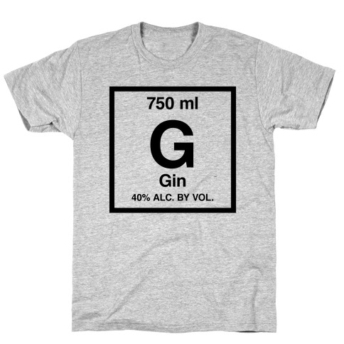 Gin Element (Periodic Alcohol) T-Shirt