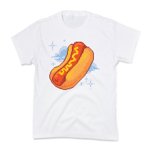 Pixel Hotdog Kids T-Shirt