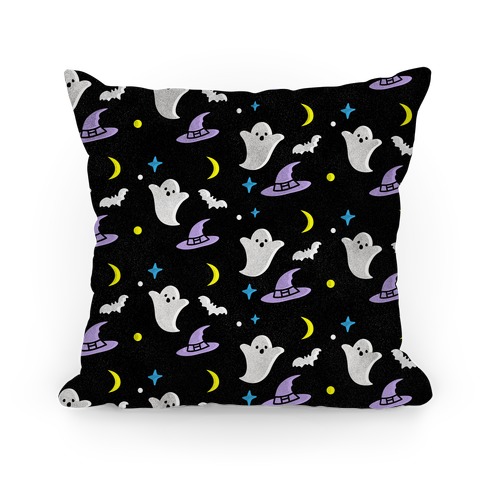 Spooky Halloween Pattern Pillow