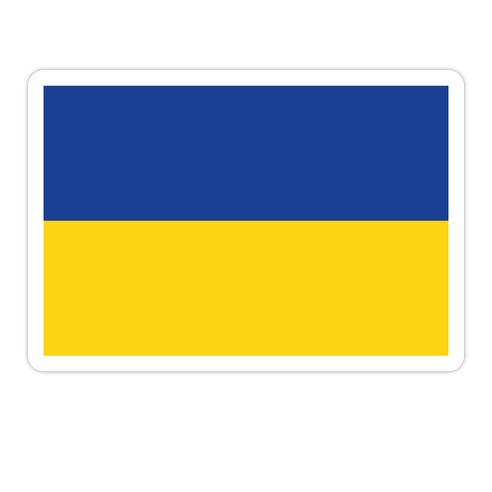 Flag Of Ukraine Die Cut Sticker