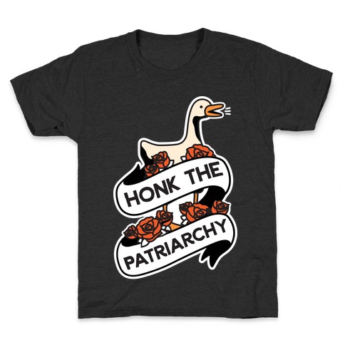 Honk The Patriarchy Goose Kids T-Shirt