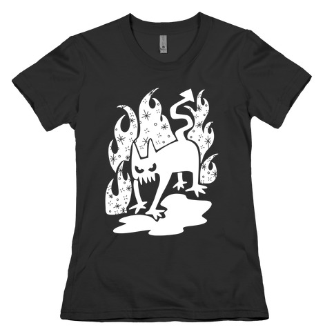 Demon Cat Womens T-Shirt