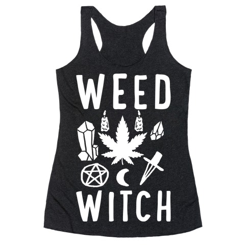 Weed Witch Racerback Tank Top
