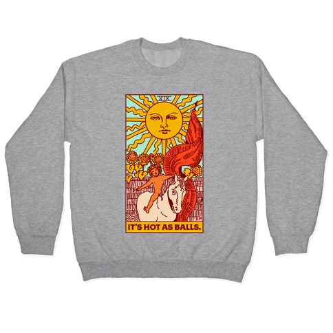 https://images.lookhuman.com/render/standard/1IGrVtfmoGTrkc5x1H8oZH51FV6cAies/97100-athletic_gray-md-t-it-s-hot-as-balls-the-sun-tarot.jpg