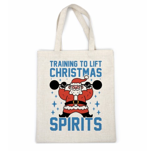 Training To Lift Christmas Spirits Casual Tote