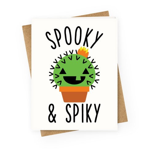 Spooky and Spiky Greeting Card