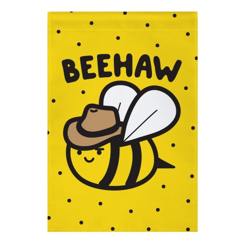 Beehaw Cowboy Bee Garden Flag
