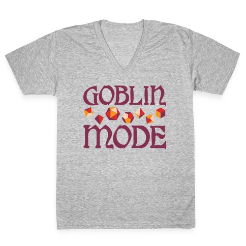 Goblin Mode D&D V-Neck Tee Shirt