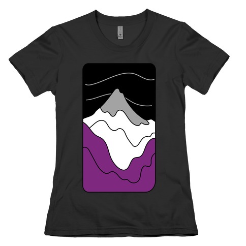 Groovy Pride Flag Landscapes: Ace Flag Womens T-Shirt