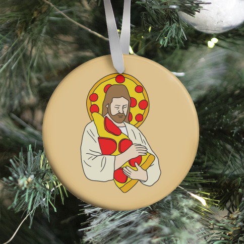 Pizza Jesus Ornament