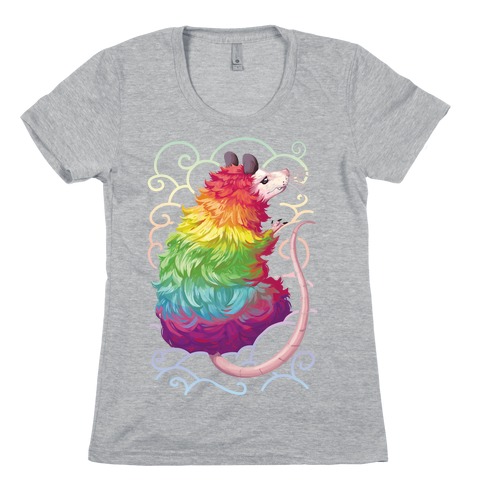 Rainbow Possum Womens T-Shirt