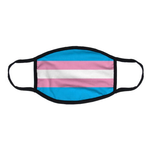 Trans Pride Flag Flat Face Mask