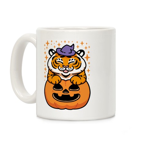 Cute Halloween Tiger Coffee Mug